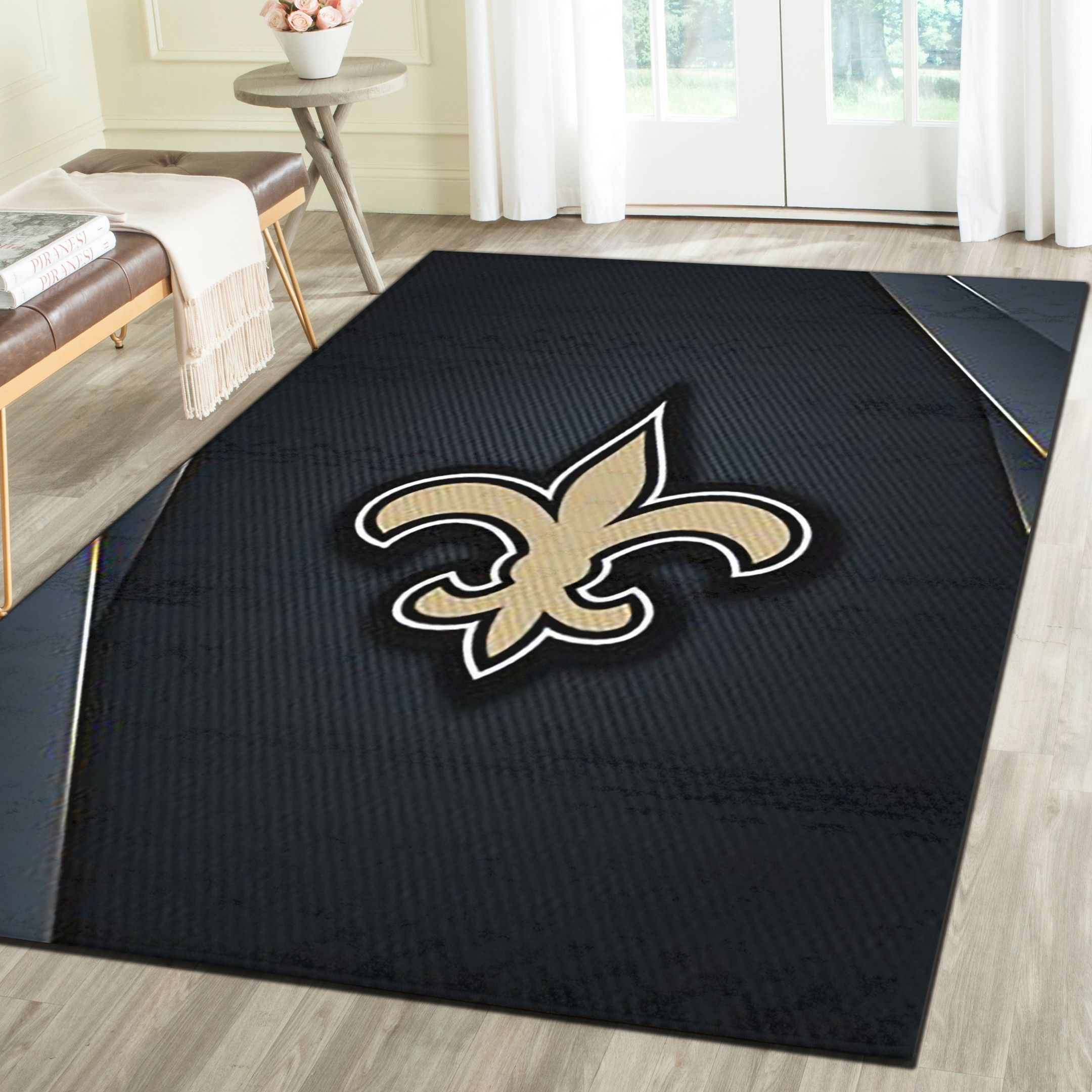 New Orleans Saints Area Rugs, Football Team Living Room Bedroom Carpet, Sports Floor Mat