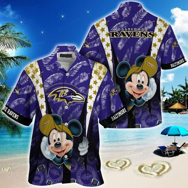 Baltimore Ravens Hawaiian Shirt Bg406