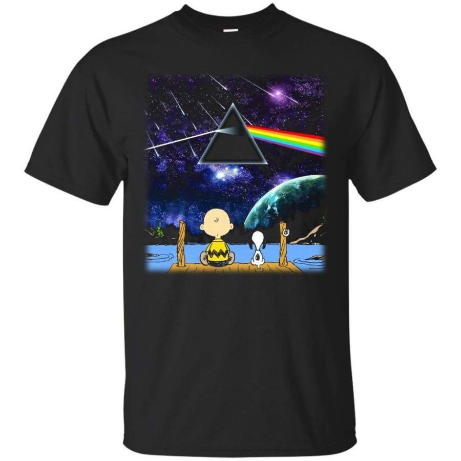 Peanuts Snoopy Pink Floyd Rainbow Triangle Prism Dark Side Of The Moon T shirts Hoodies Sweatshirts