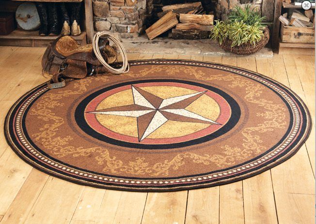 Gilded Star Cowboy GE4714 Round Rug  CYSI2907