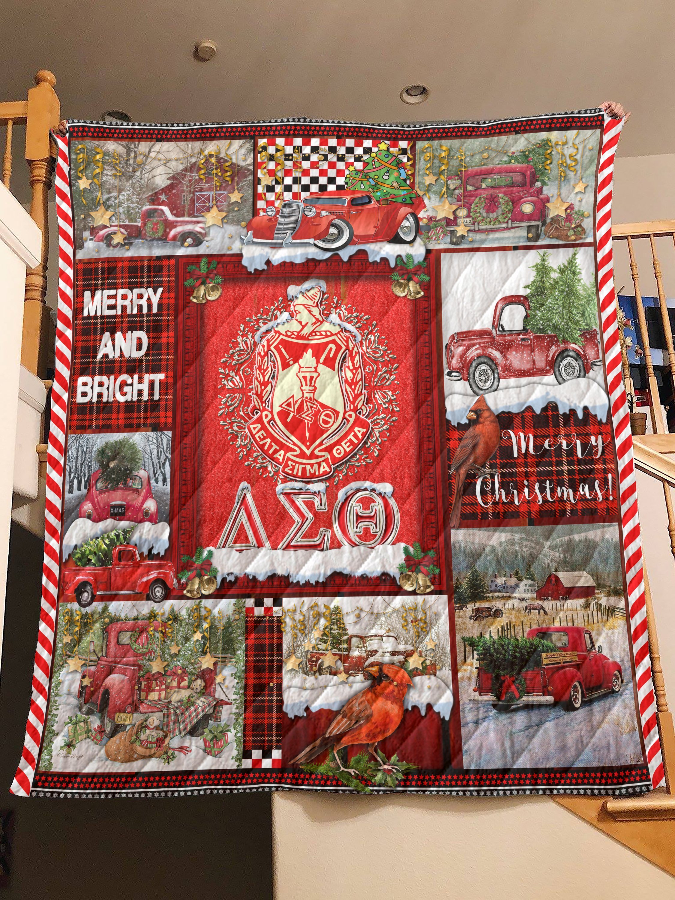 Merry Christmas Delta Sigma Theta Quilt 2