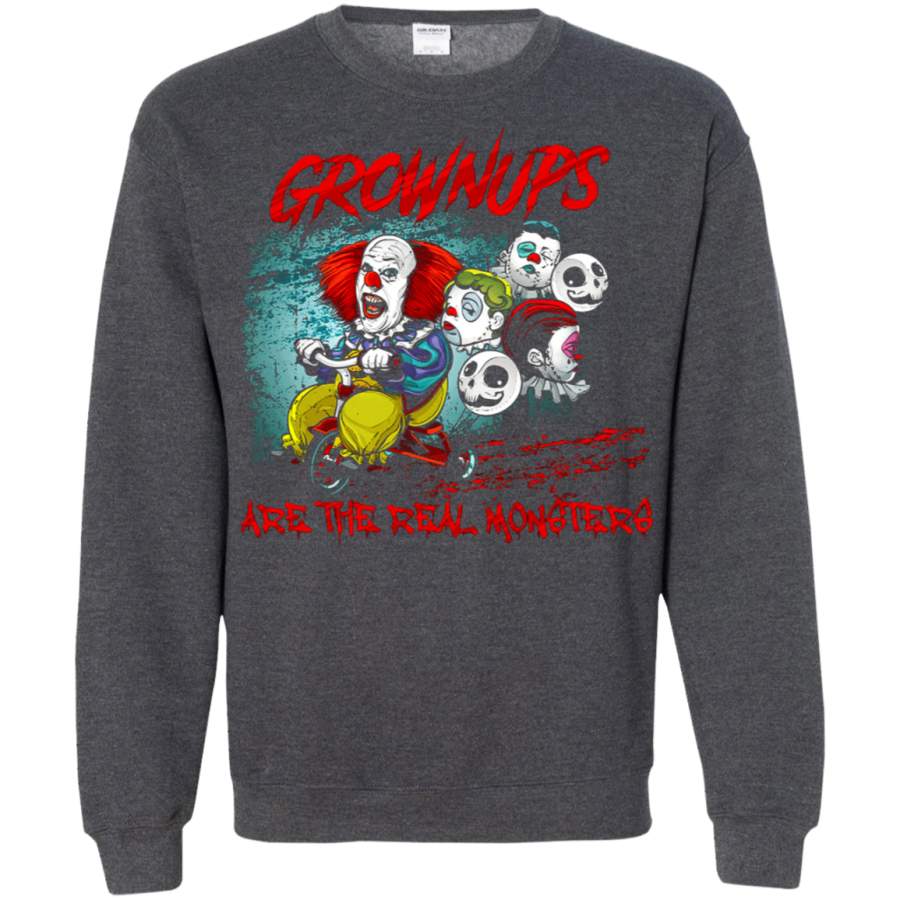 AGR Grownups Are The Real Monsters Pennywise IT Stephen King Sweatshirt