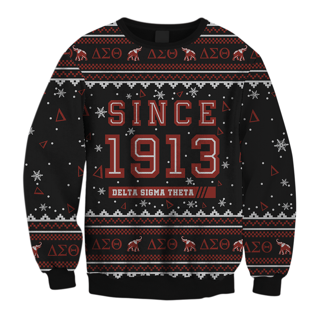 Sorority Sweatshirt – Lux Delta Sigma Theta Since 1913 Christmas Crewneck Sweatshirt