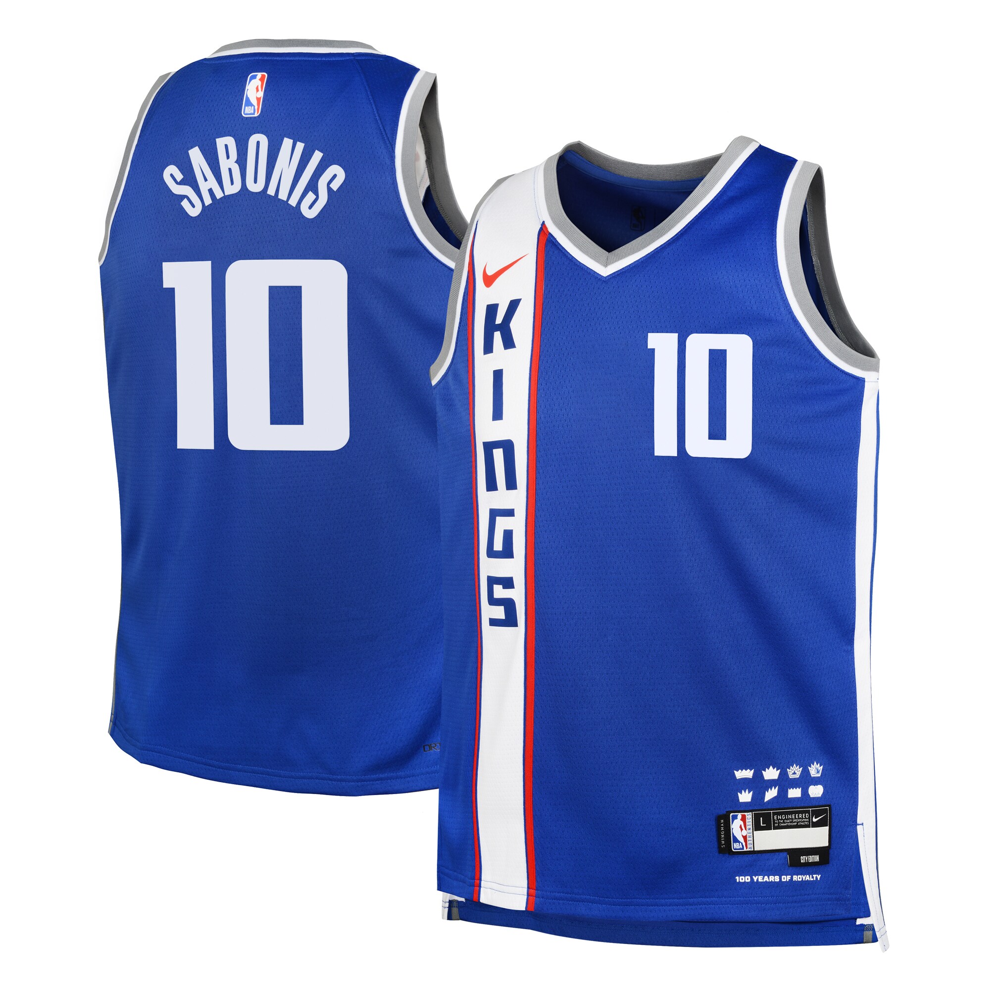 Sacramento Kings City Edition Swingman Jersey 23 – Blue – Domantas Sabonis – Youth