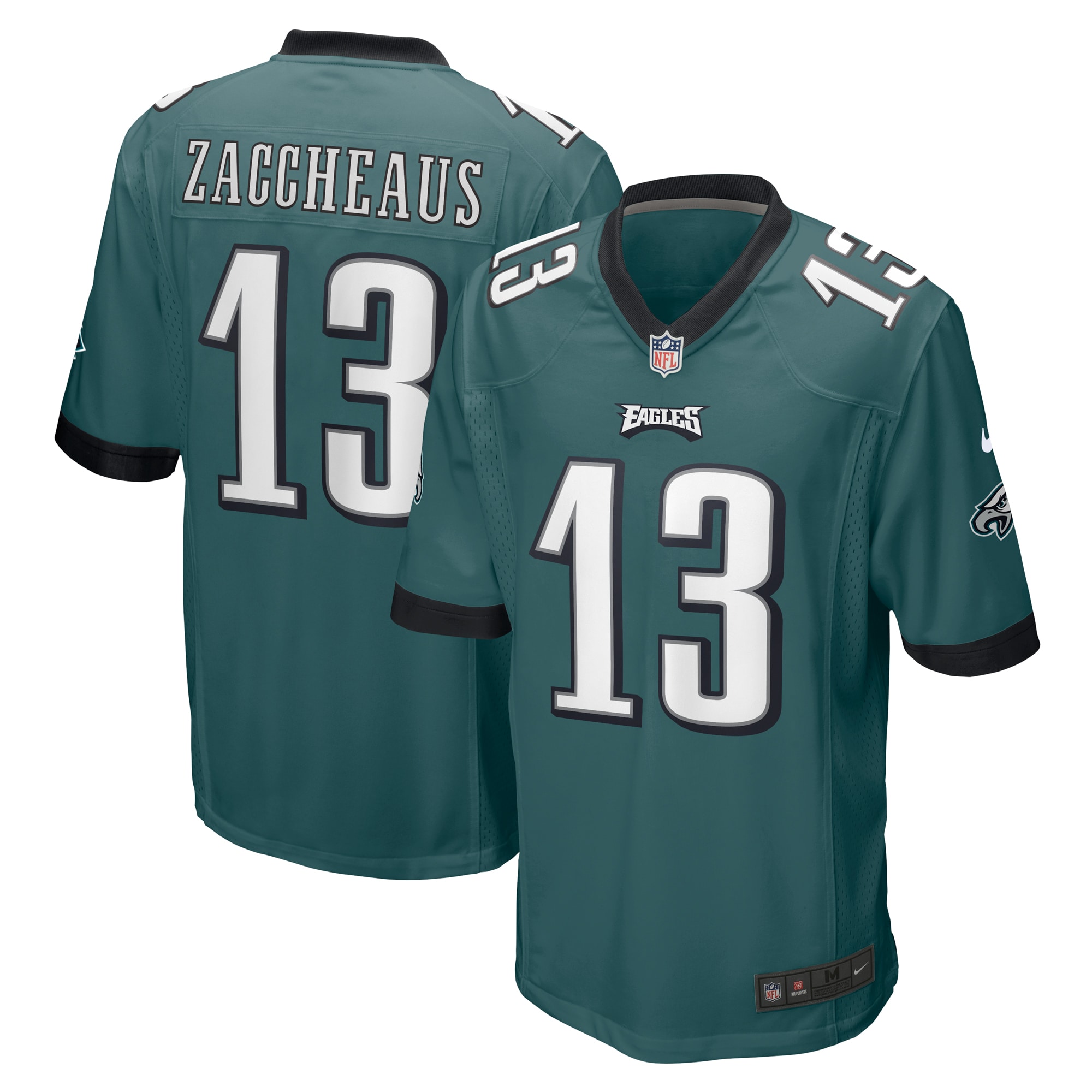 Olamide Zaccheaus Philadelphia Eagles Men's Game Jersey – Midnight Green