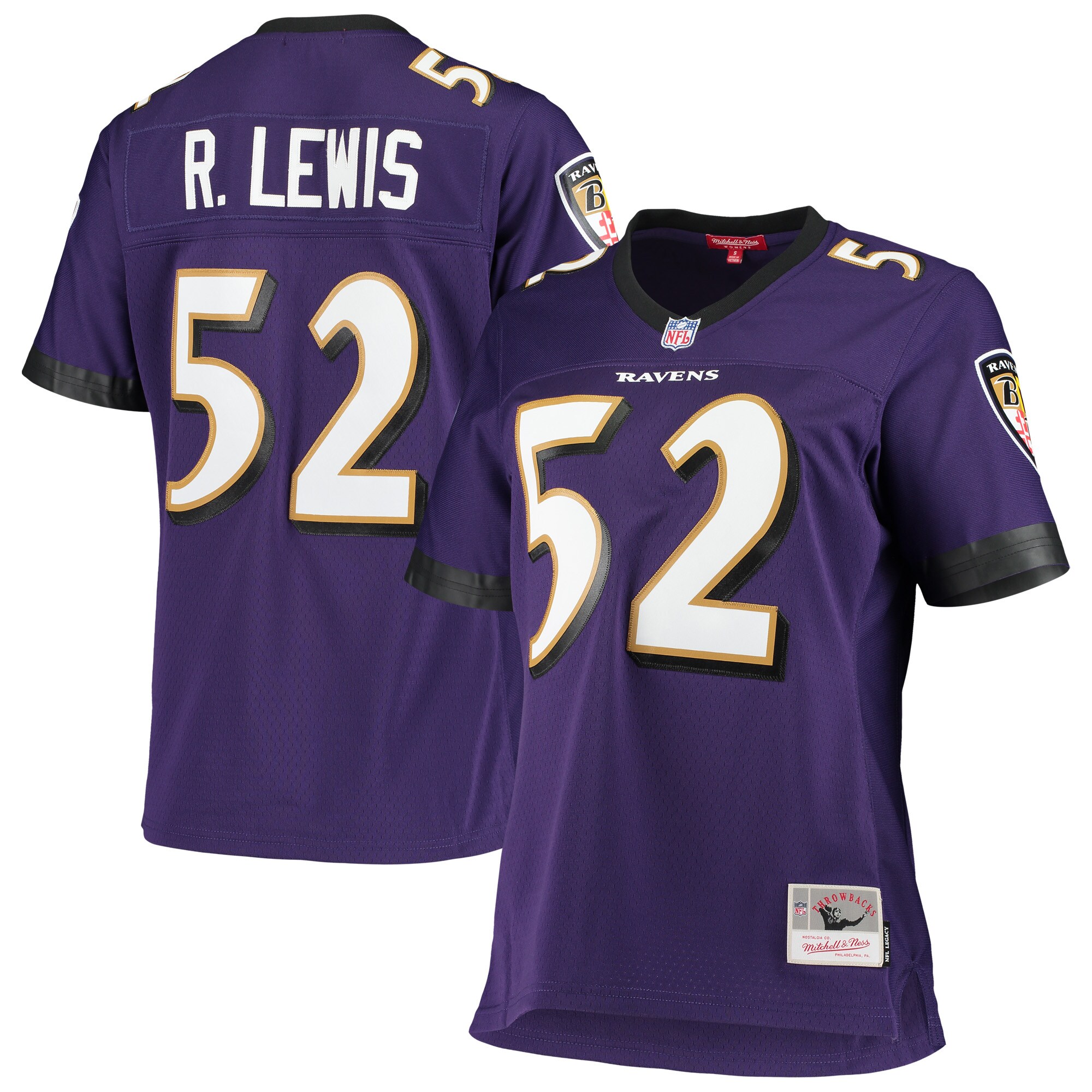 Women’s Baltimore Ravens Ray Lewis Mitchell & Ness Purple Legacy Team Jersey