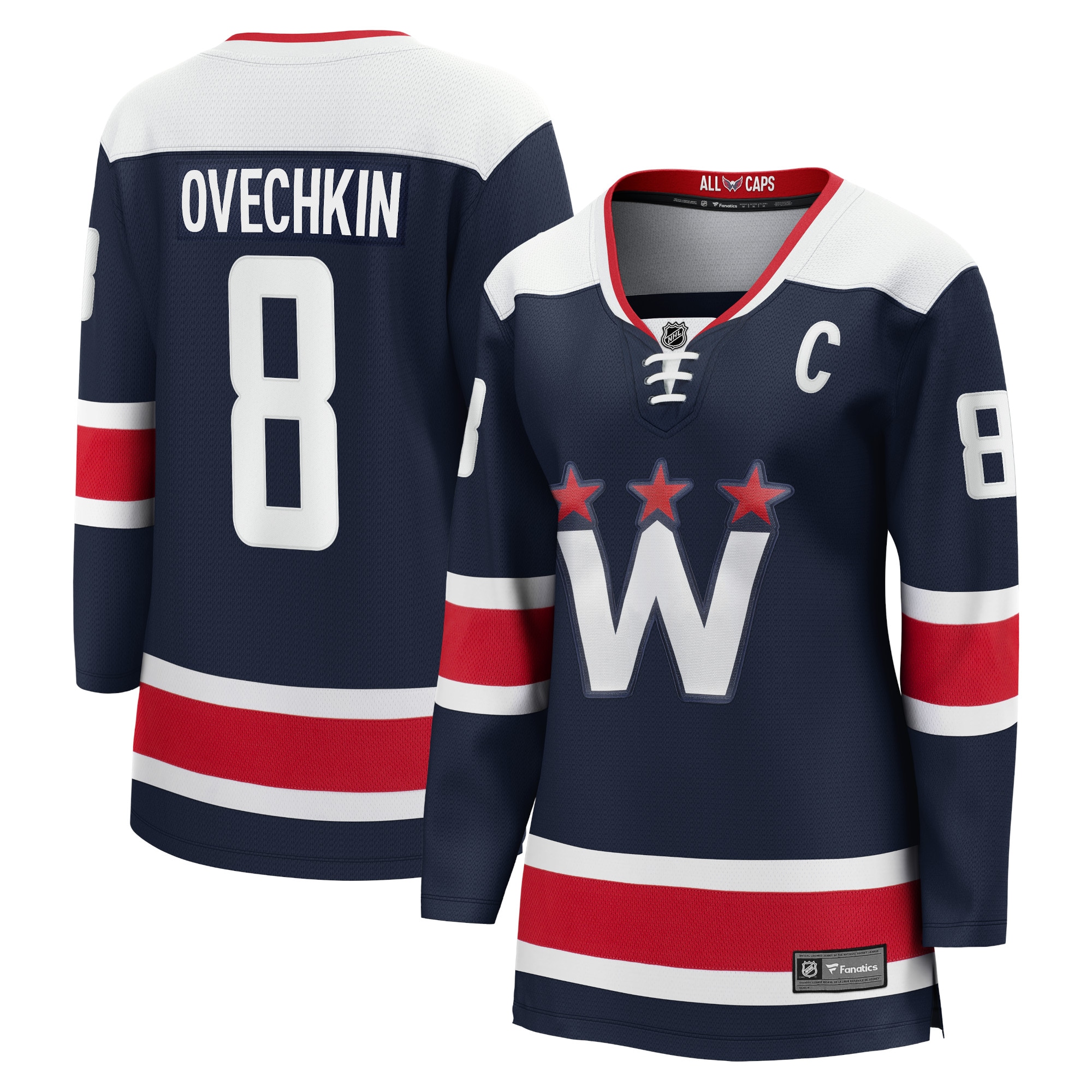 Alexander Ovechkin Washington Capitals Branded Women's Alternate Premier Breakaway Player Jersey – Navy