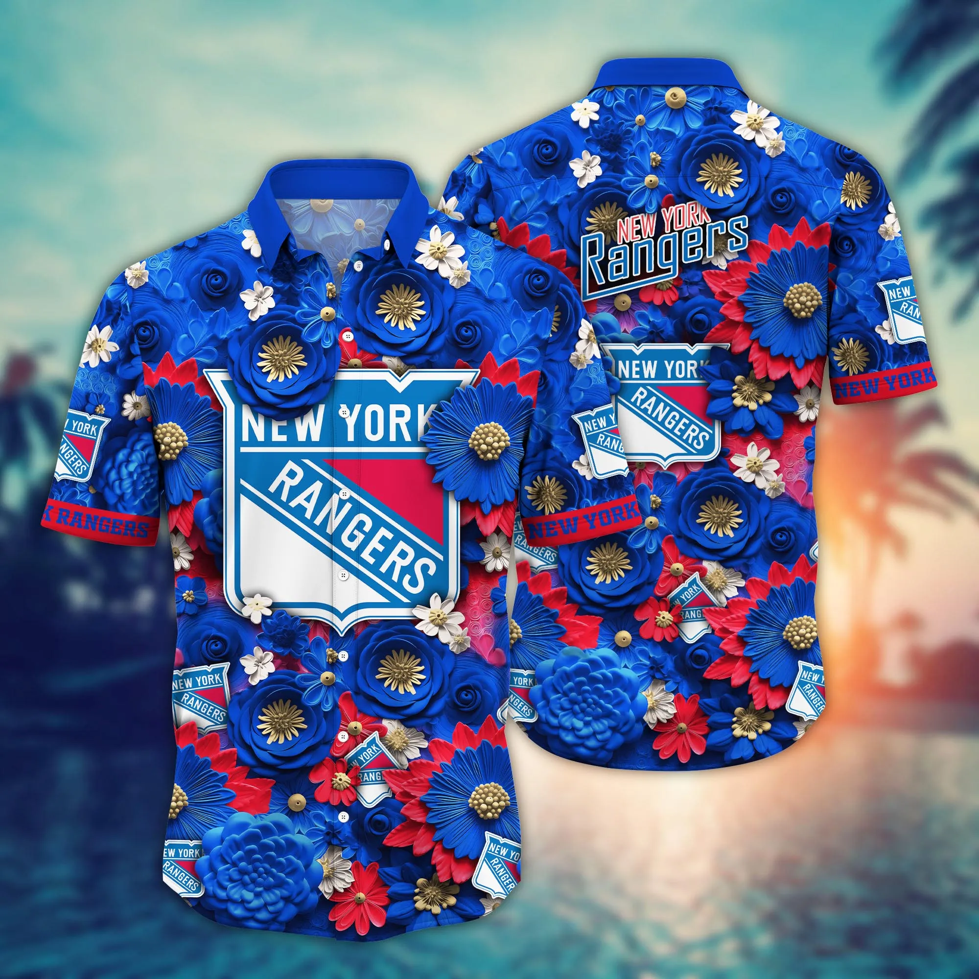 New York Rangers Nhl Hawaiian Shirt Trending For This Summer Customize Shirt Any Team