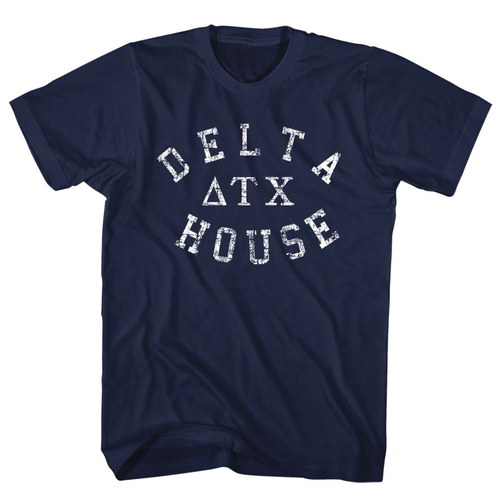 Animal House-Delta House-Navy Adult S/S Tshirt