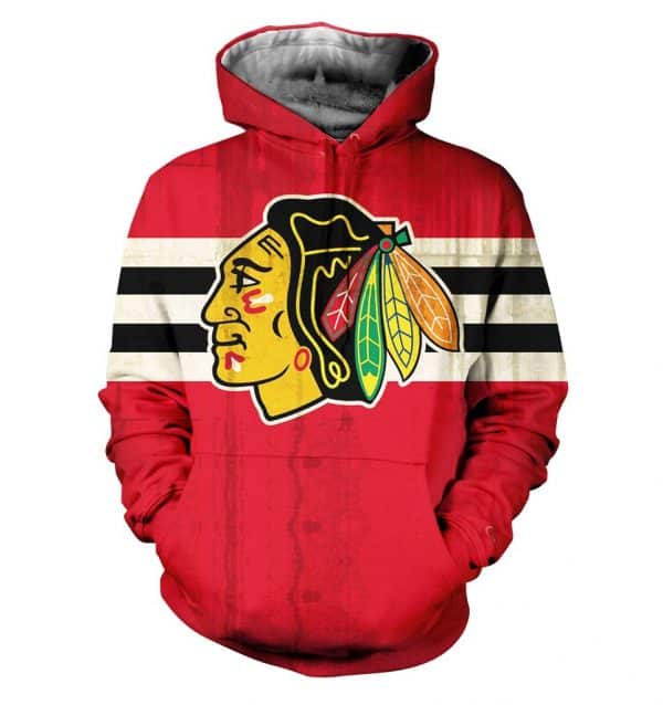 Chicago Blackhawks 3D Printed Hoodie/Zipper Hoodie 11