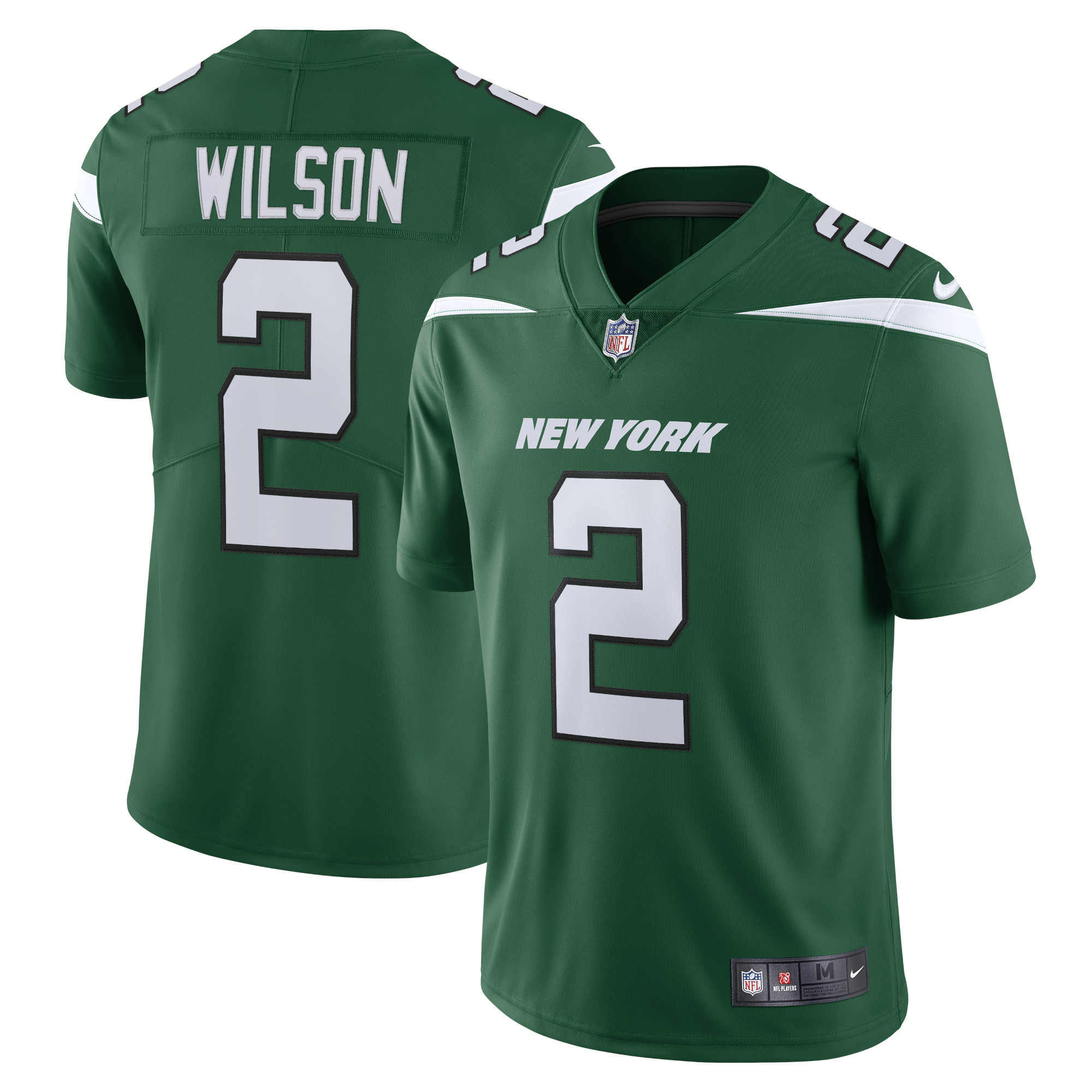 Zach Wilson New York Jets Vapor Limited Jersey Gotham Green NFL