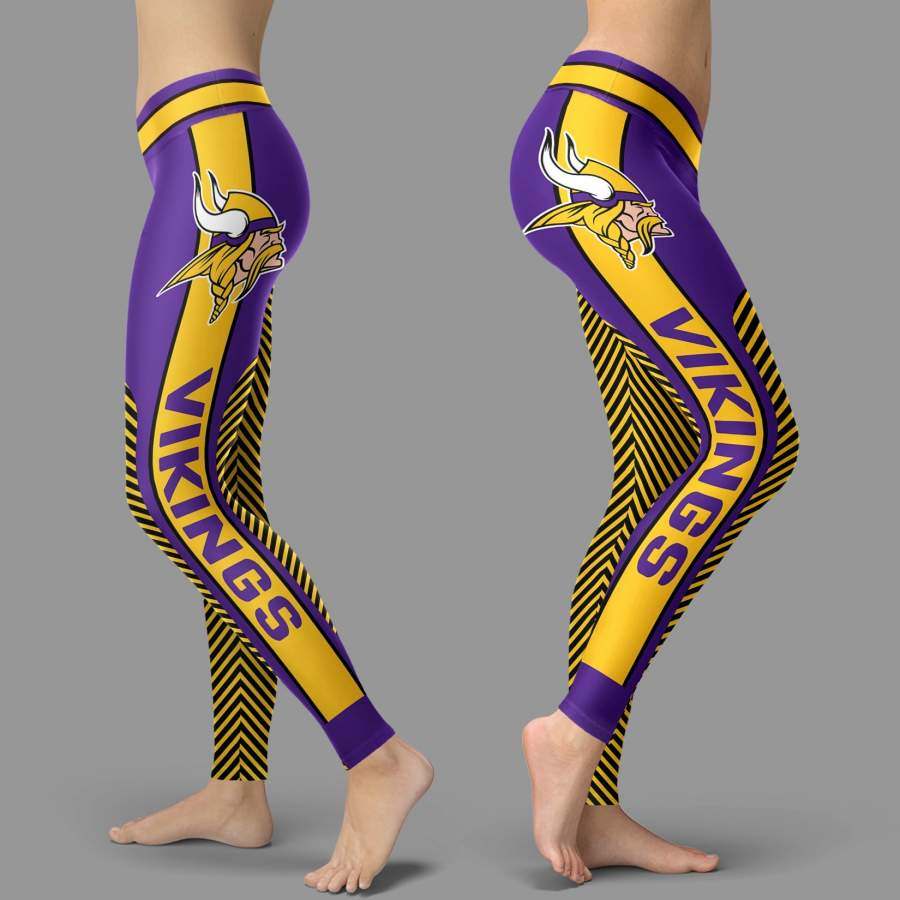 Fashion Gorgeous Fitting Fabulous Minnesota Vikings Leggings