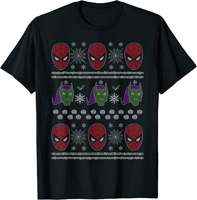 Spider-Man GreenGoblin Ugly Christmas Sweater T-Shirt T-Shirt