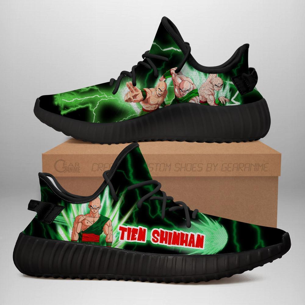 Tien Shinhan Yeezy Shoes Dragon Ball Z Anime Sneakers Fan TT04