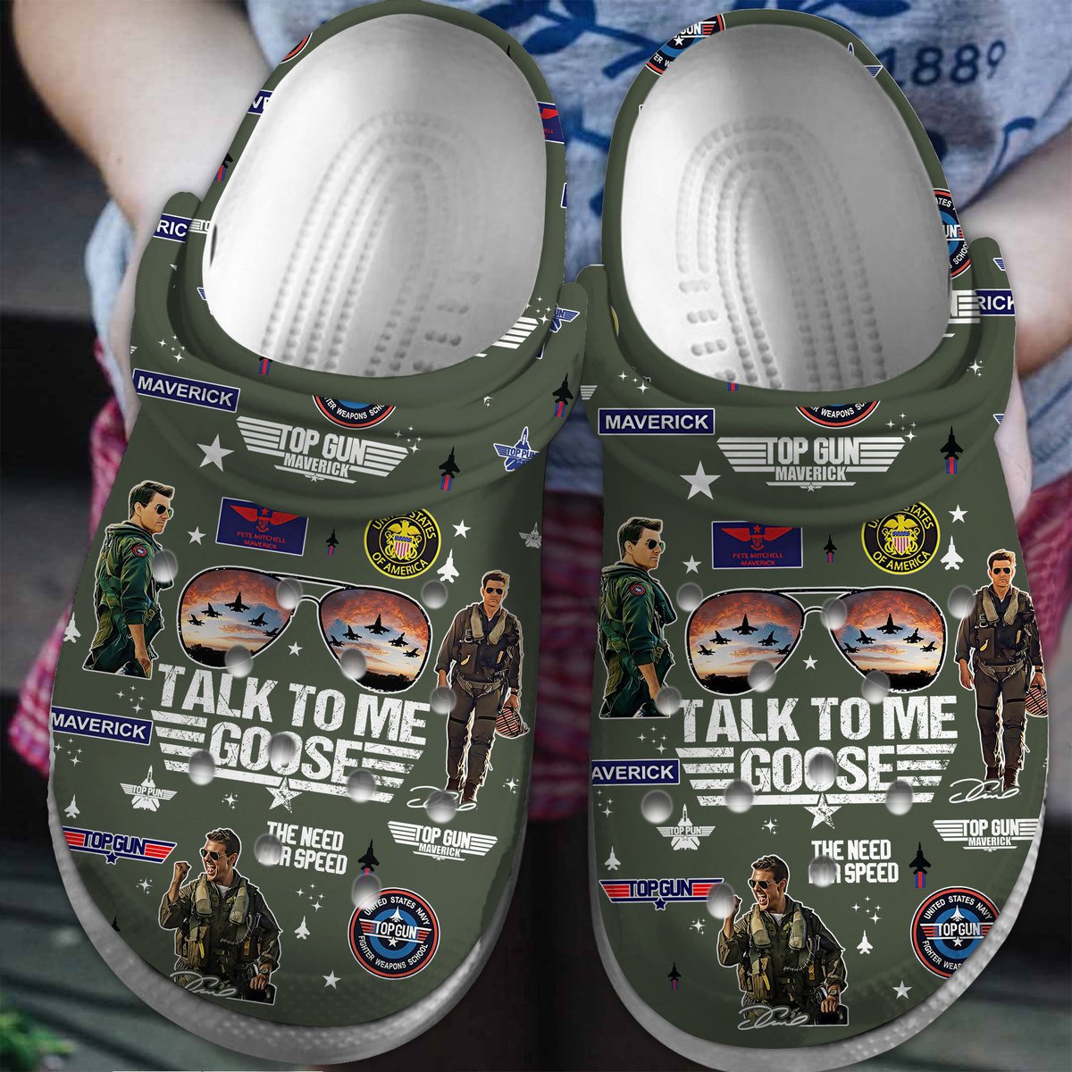 Top Gun Maverick Movie Crocss Clogs For Men Women And Kid Tr1805732197