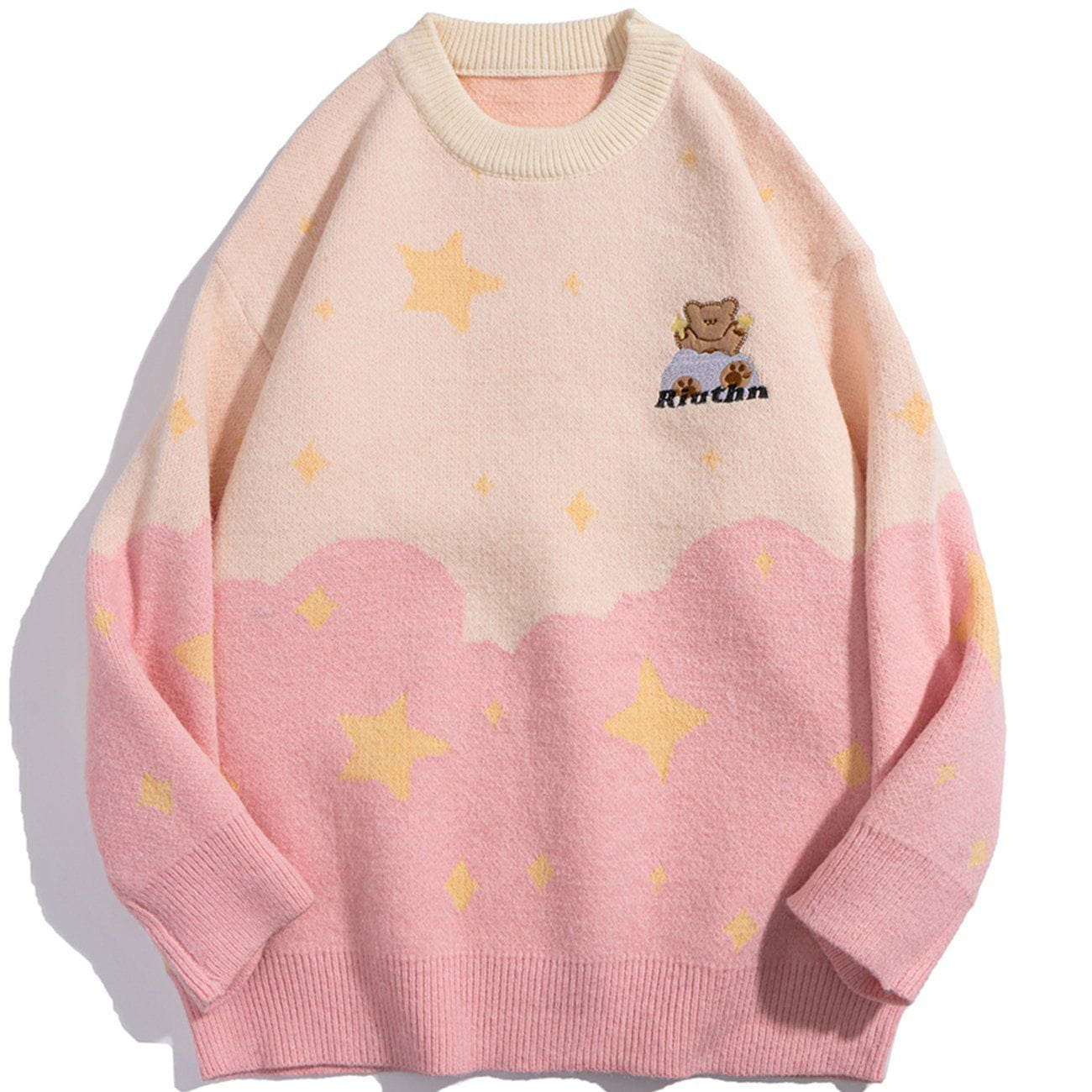 Talishko™ – Little Bear Badge Stitching Knit Sweater