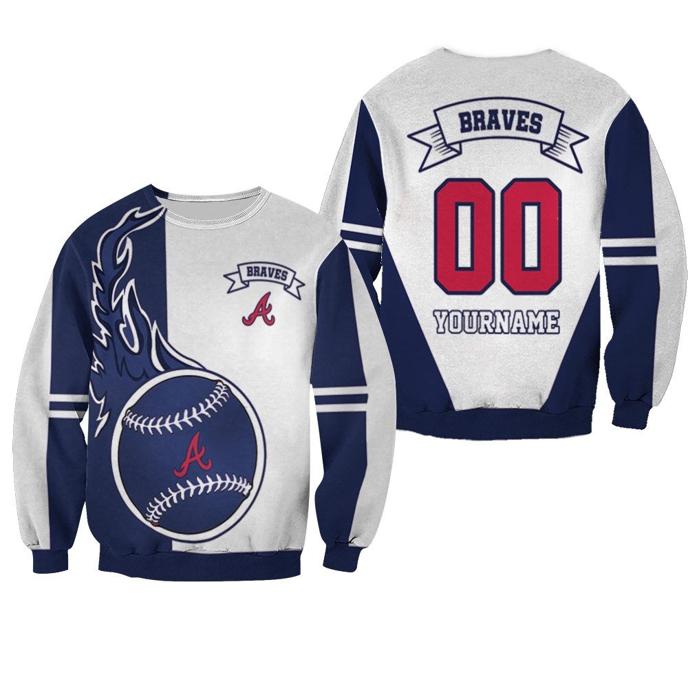 Atlanta Braves 3D Personalized Sweater All-Over Print