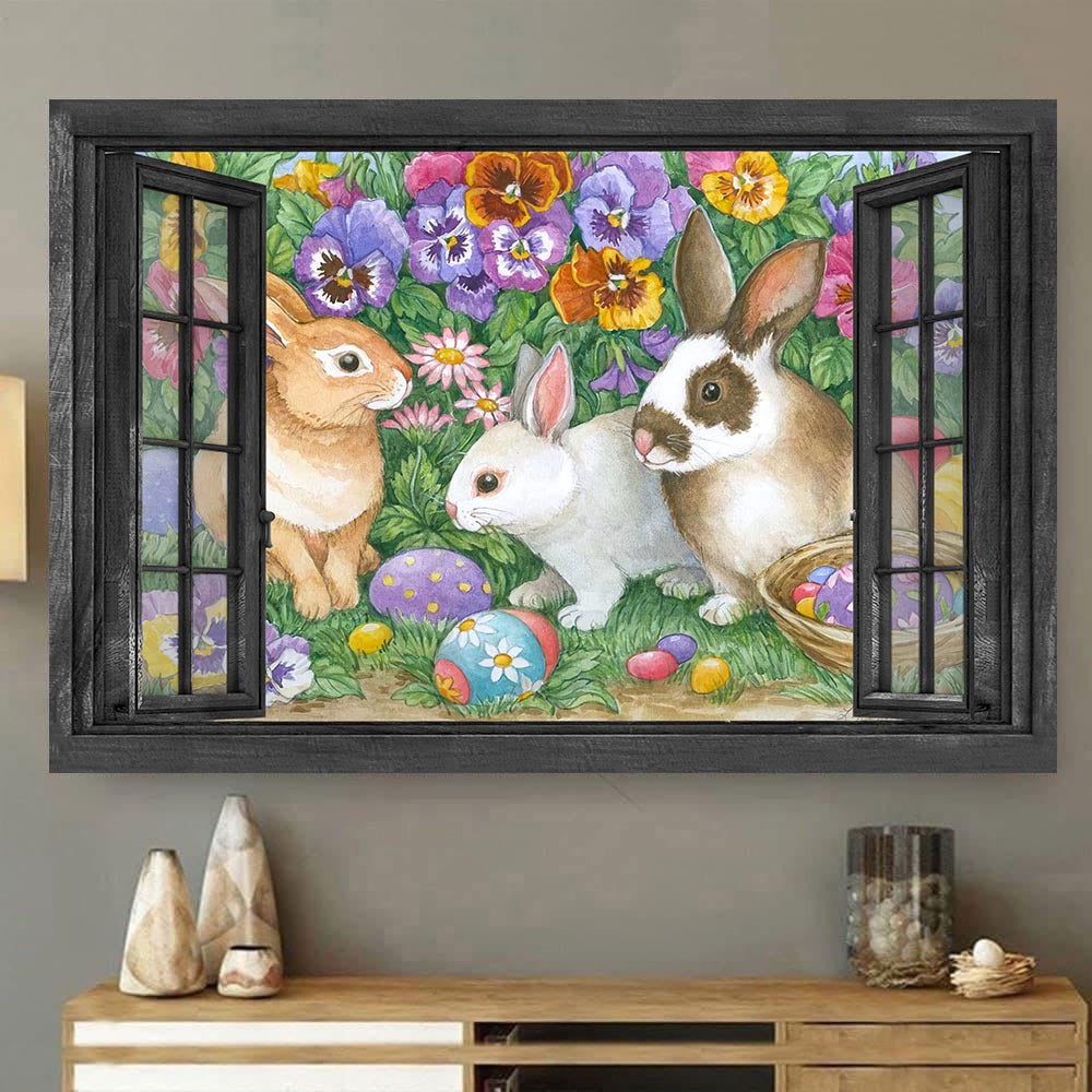 Bunny 3D Wall Art Painting Art 3D Farm Animals Home Decoration Gift For Friend