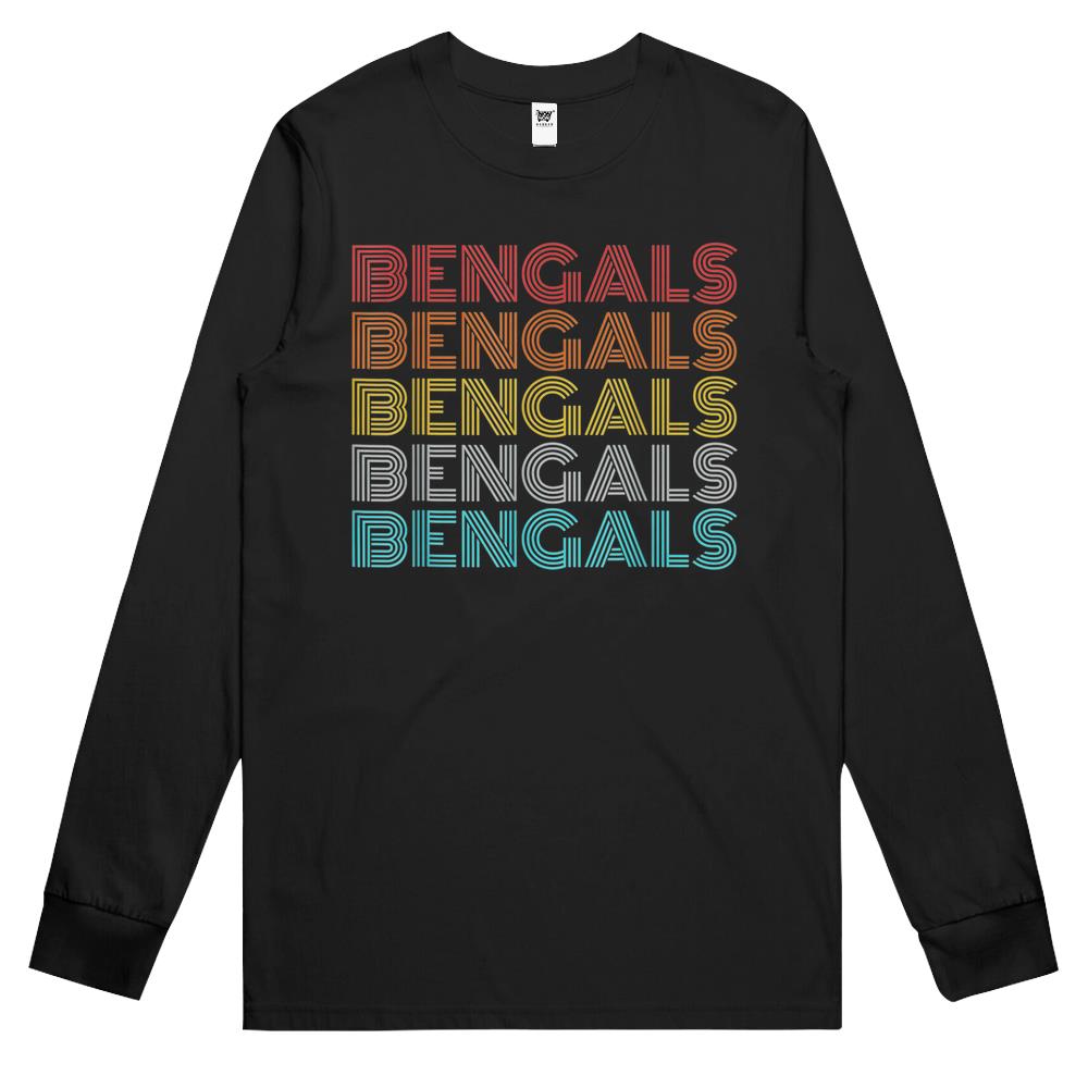 Retro Vintage Bengals Long Sleeve T Shirts