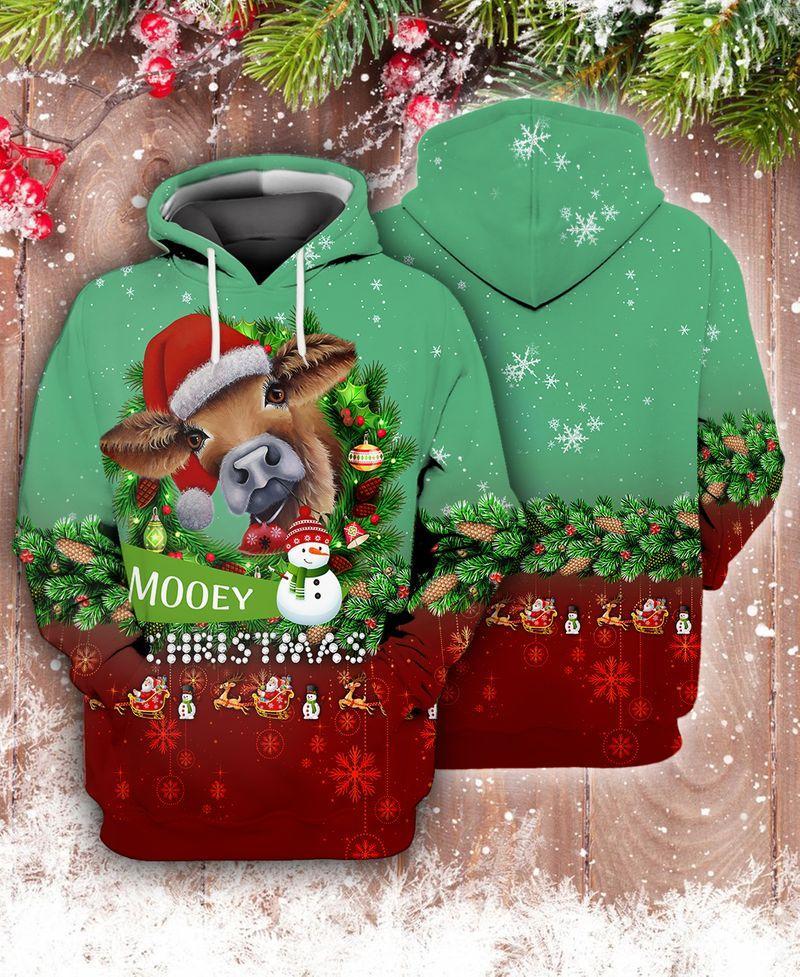 Mooey Christmas 3D Hoodie