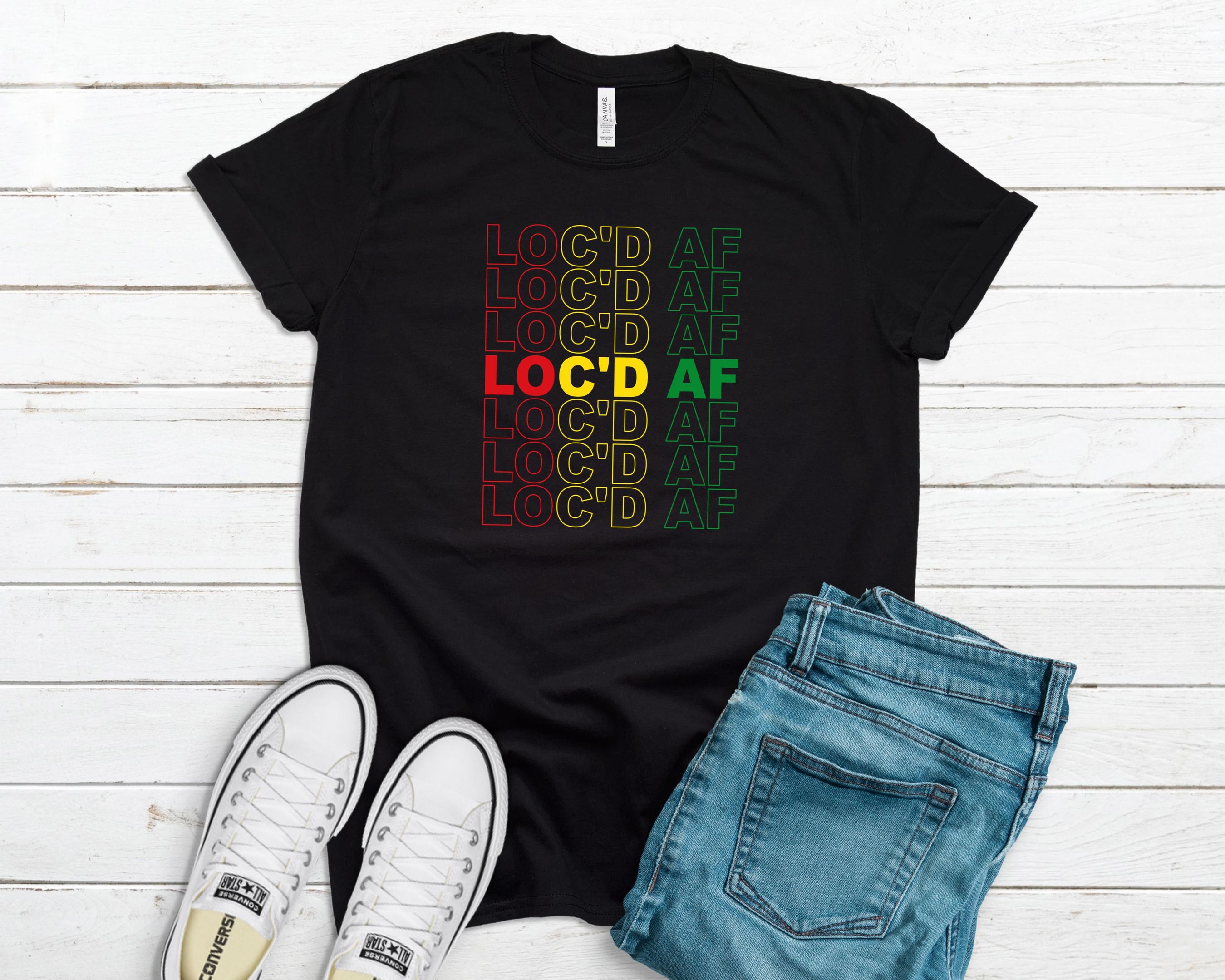 Loc’D Af Graphic Shirt, Black Girl Shirt
