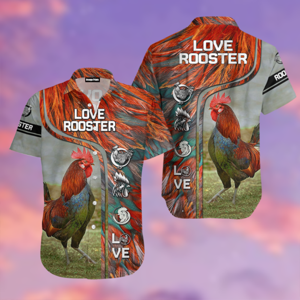 Love Rooster Hawaii Shirt For Men Women Adult Ha58085