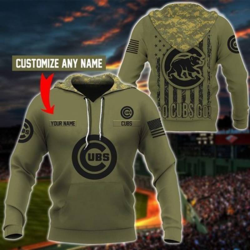 Chicago Cubs Customize Custom Name 3D Hoodie – hothot 270220