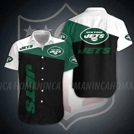 New York Jets Nfl Hawaiian Summer Shirt, New York Jets Summer Shirt, New York Jets Nfl Fan Hawaiian Shirt Short