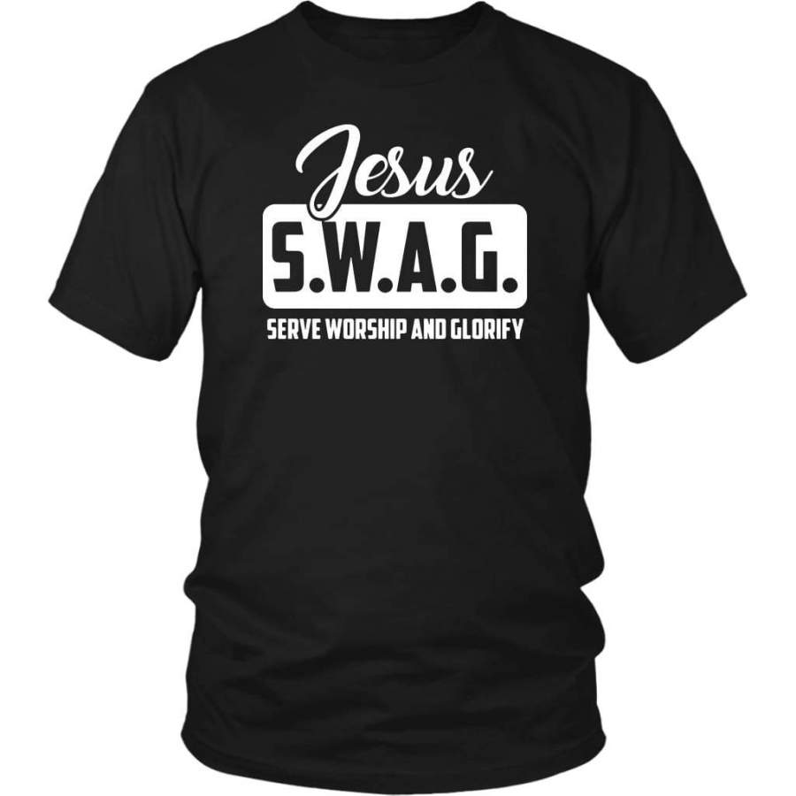 Jesus S.W.A.G serve worship and glorify t-shirt | Christian t shirts