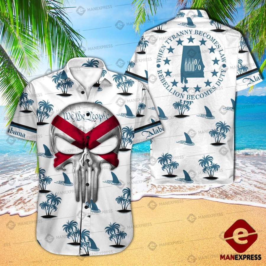 Mh 198 Alabama Three Percenter Hawaiian Shirt Ha970