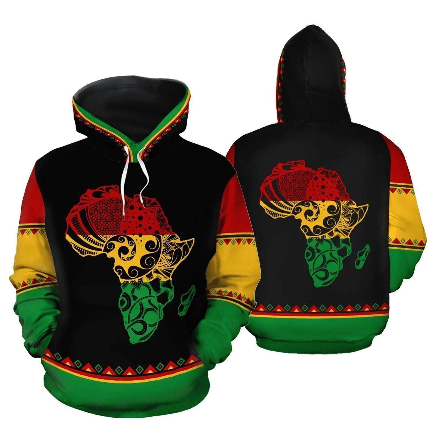 African Africa Reggae Hoodie Bt07