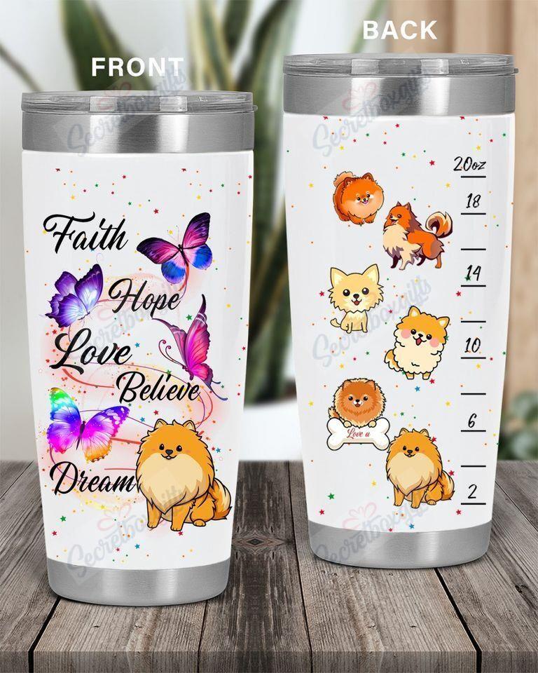 Personalized Puppy Butterfly Love Ld0610142Cl Tumbler