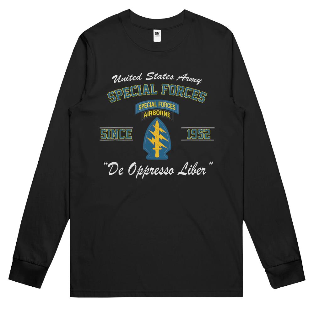 Us Army Special Forces Tab Green Beret Gift Long Sleeve T Shirts