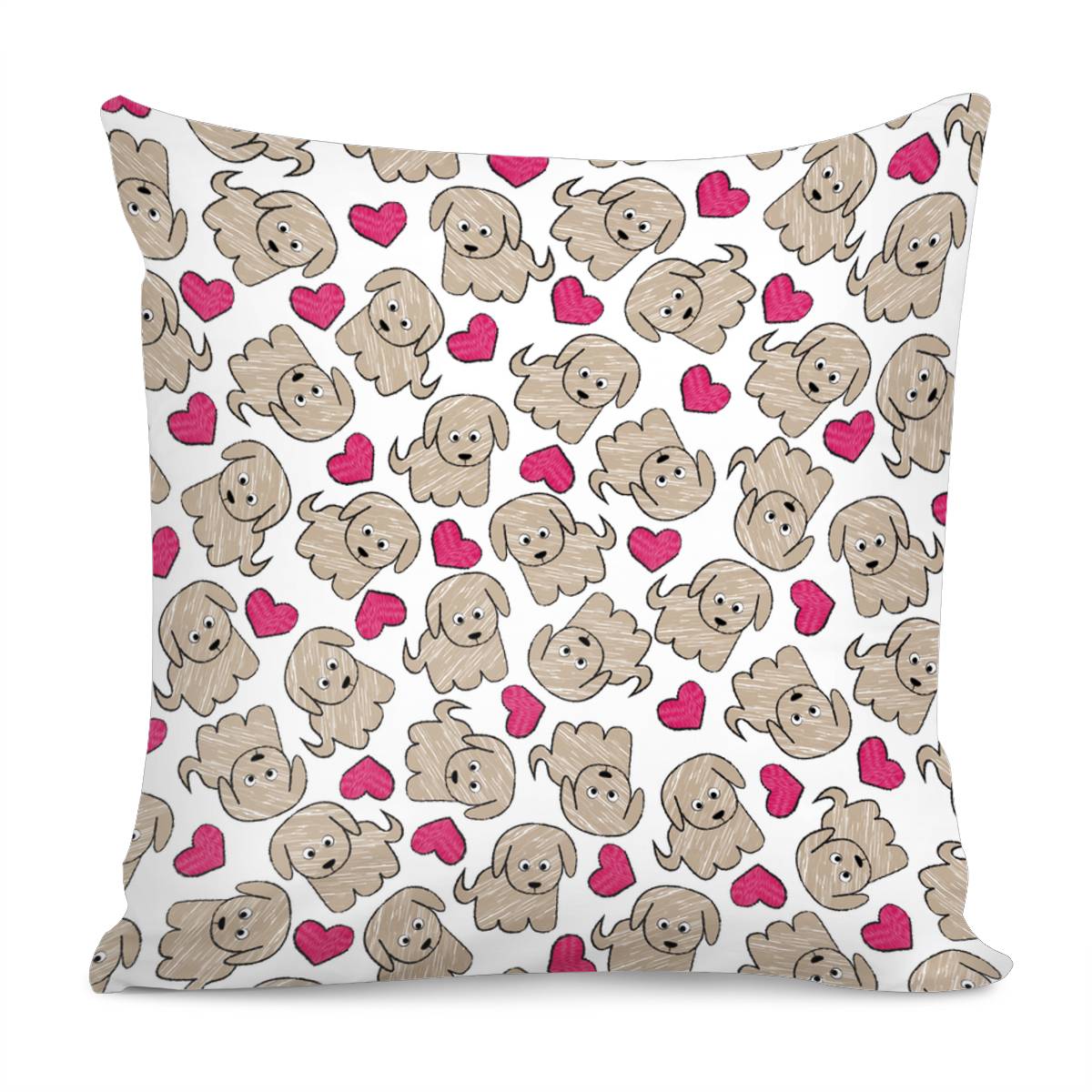 Puppy Love Pillow Cover