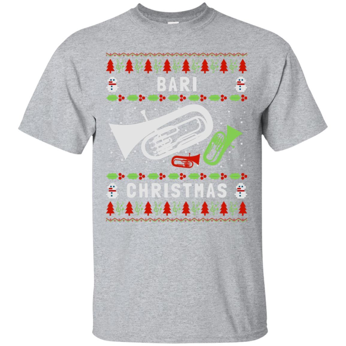 Christmas Bari Ugly Sweater Shirt. Baritone Lover Xmas Gifts