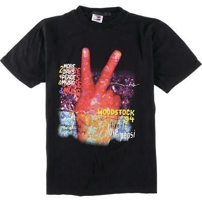 90 Pepsi Rock Fes Woodstock 94 Band T-shirt  Vintage /eaa060668 Secondhand 2038