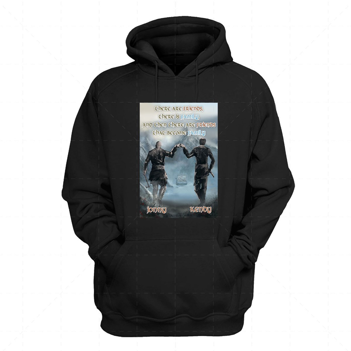 There Are Friends, There Is Family, And Then There Are Friends That Become Family Custom Name 2D Hoodie