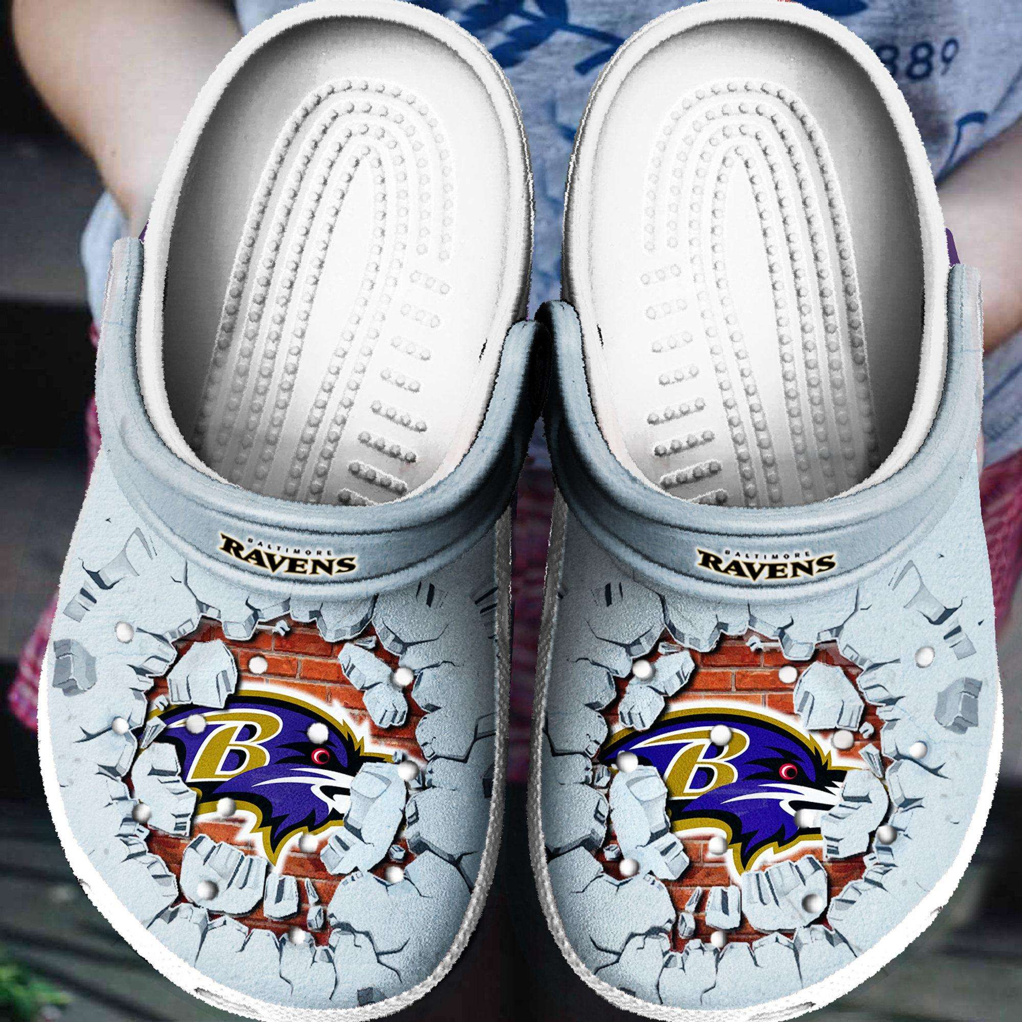 Baltimore Ravens Crocss Crocband Clog Shoes For Men Women – Teethingmolars