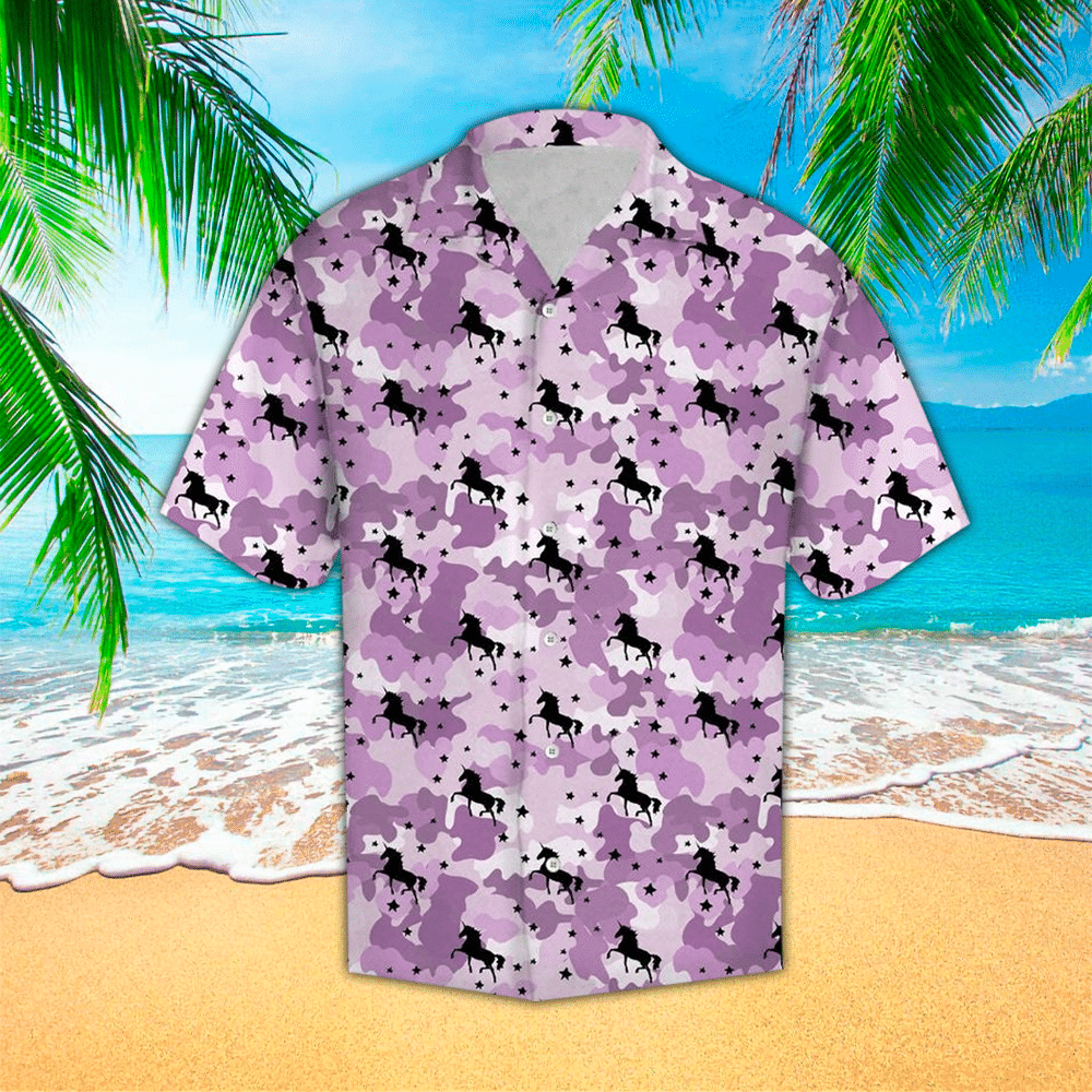 Unicorn Aloha Hawaii Shirt For Ha76345