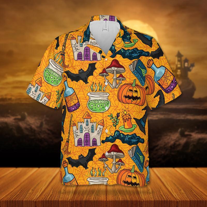 The Witch’S Castle Halloween Hawaiian Shirt | For Men & Women | Adult | Hw9237