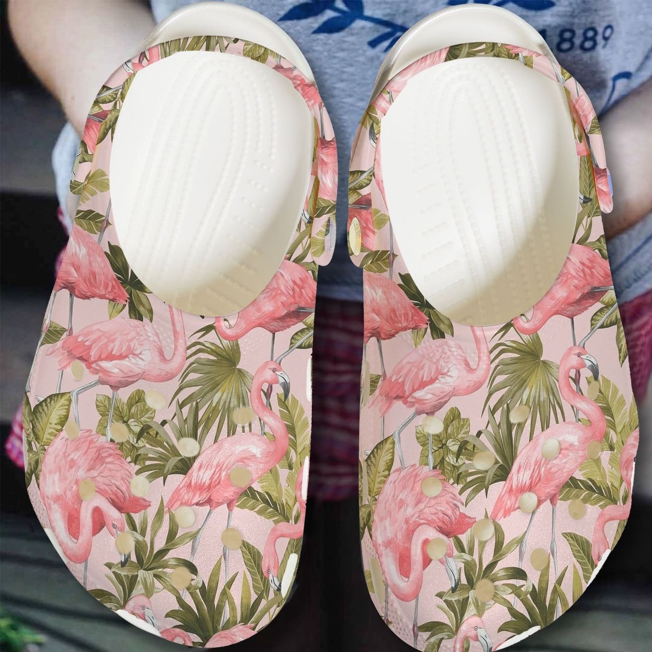 Flamingo Personalized Clog, Custom Name, Text, Color, Number Fashion Style For Women, Men, Kid, Print 3D Flamingo Pattern 1509