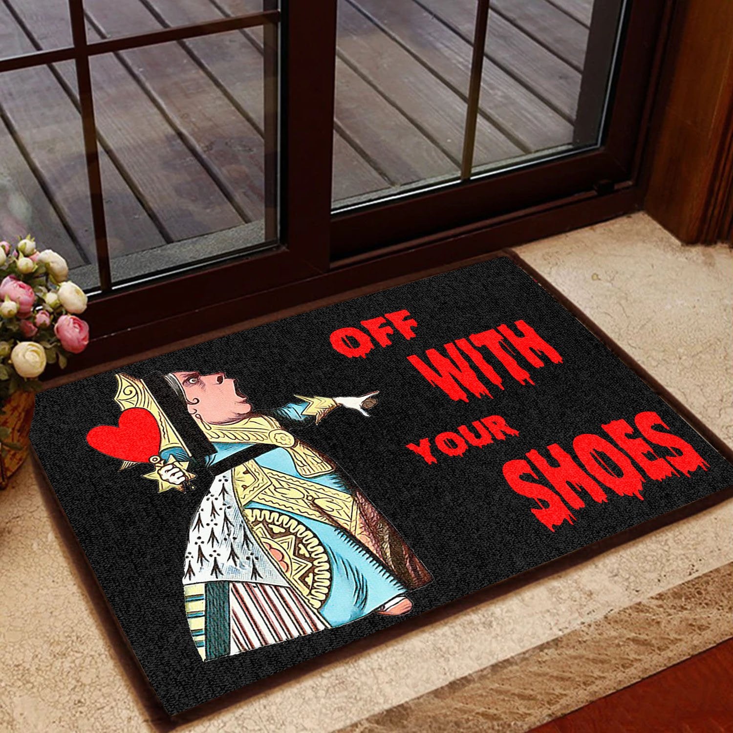 Off With Your Shoes All Over Printing Doormat Pre1913