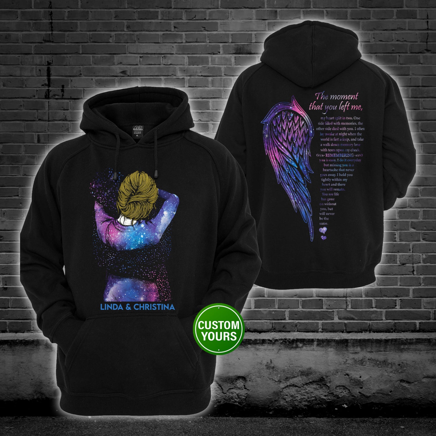 The Moment That You Left Me Personalized Hoodie