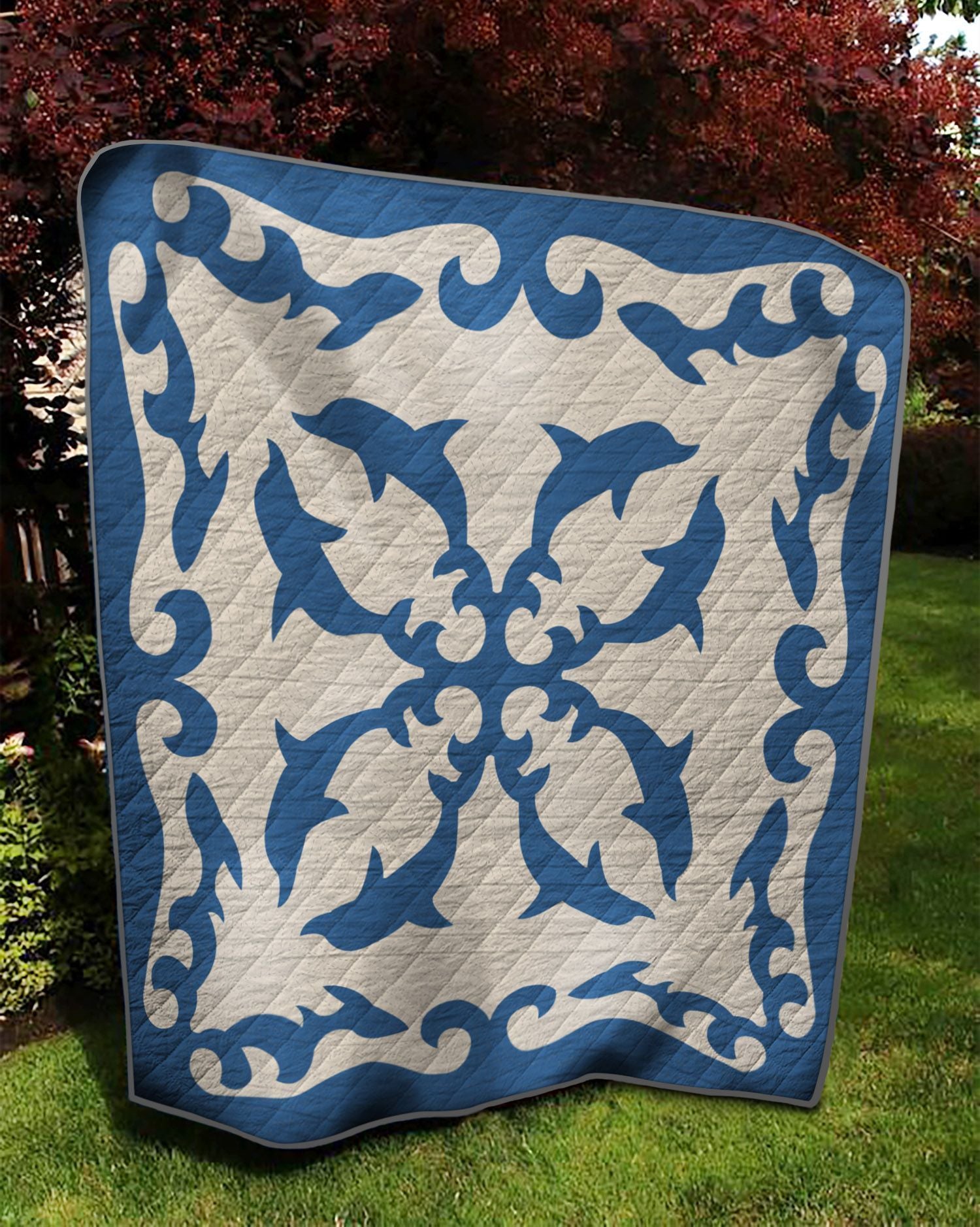 Dolphin Hawaiian Quilt Ciqbq