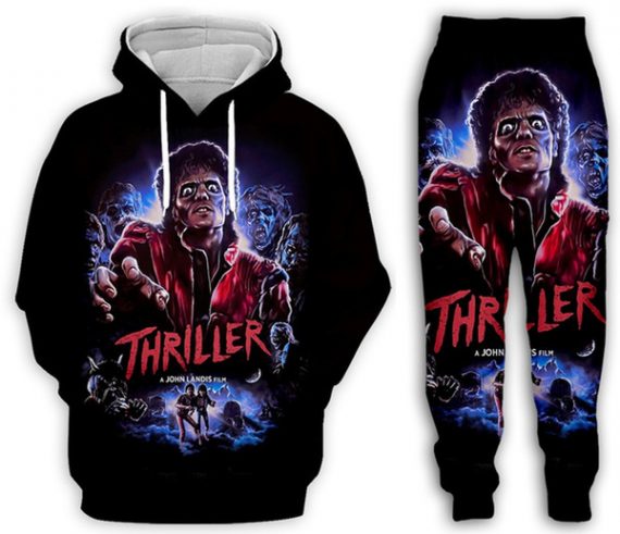 The King Of Pop Gift For Michael Jackson Fan Gift For Moonwalkers Michael Jackson Rock Thriller Classic Music Unisex Size Hoodie With Pants Set Hg