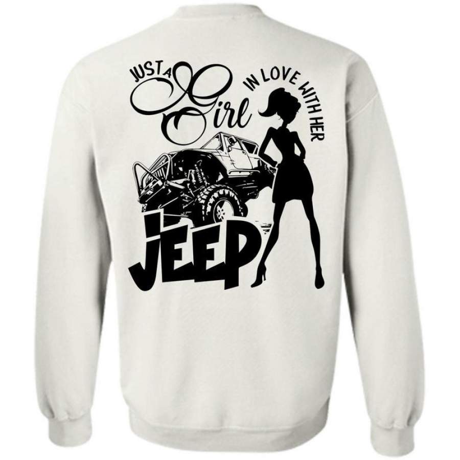 I Love Jeep T Shirt, Just A Girl In Love With Her Jeep Sweatshirt Lt11