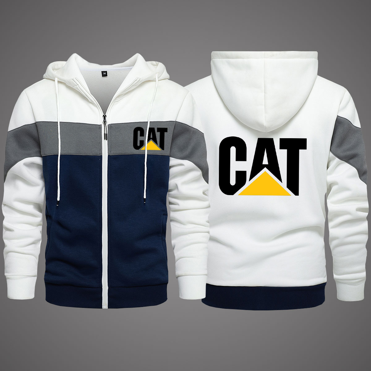 2022 New Cat Caterpillar Tractor Men’s Clothing Sweatshirts Male Jackets Fleece Warm Hoodies Quality SportWear Harajuku Outwear alx