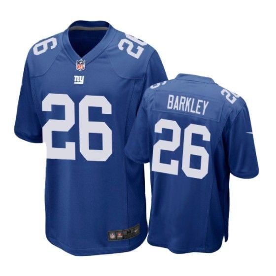 New York Giants Saquon Barkley Game Royal Mens Jersey