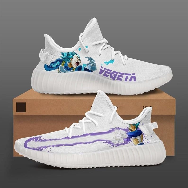 Super Vegeta 2 Yeezy Boost 350 Shoes Birthday Gift Idea For Him Son Boyfriend Father’S Day Shoes Yeezy Sneakers H94