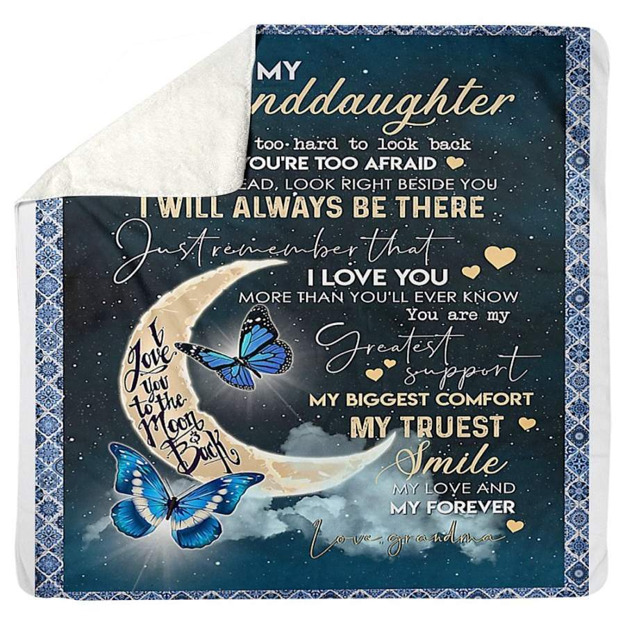 You Are My Love And My Truest Smile Great Gift From Grandma To Granddaughter Sherpa Blanket